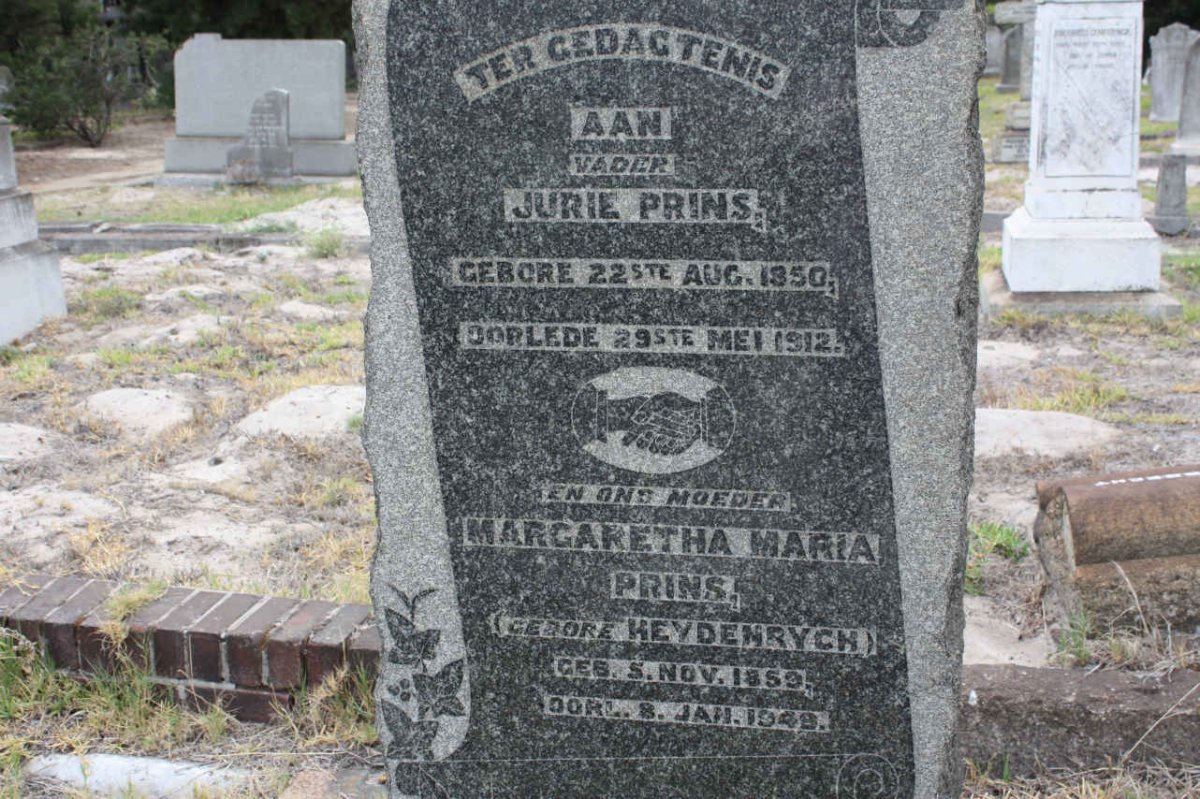 PRINS Jurie 1850-1912 &amp; Margaretha Maria HEYDENRYCH 1859-1949