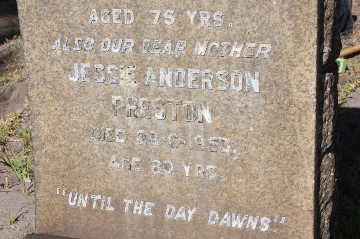 PRESTON Jessie Anderson -1953