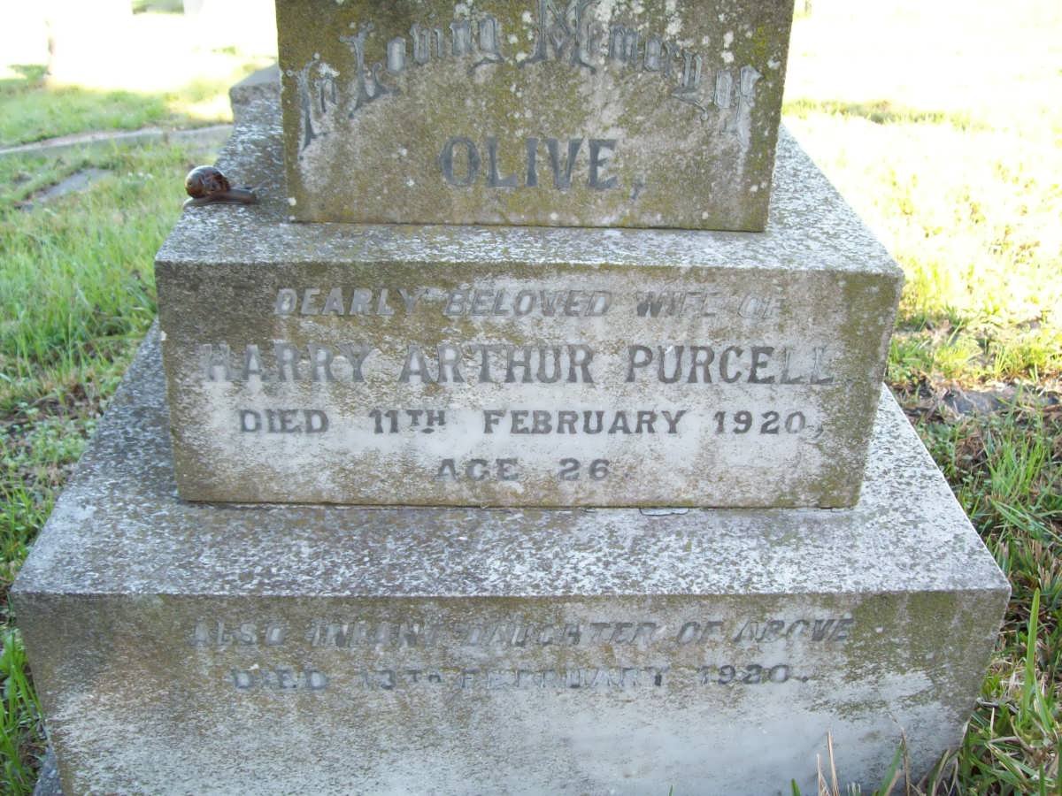 PURCELL Olive -1920 &amp; Infant daughter -1920