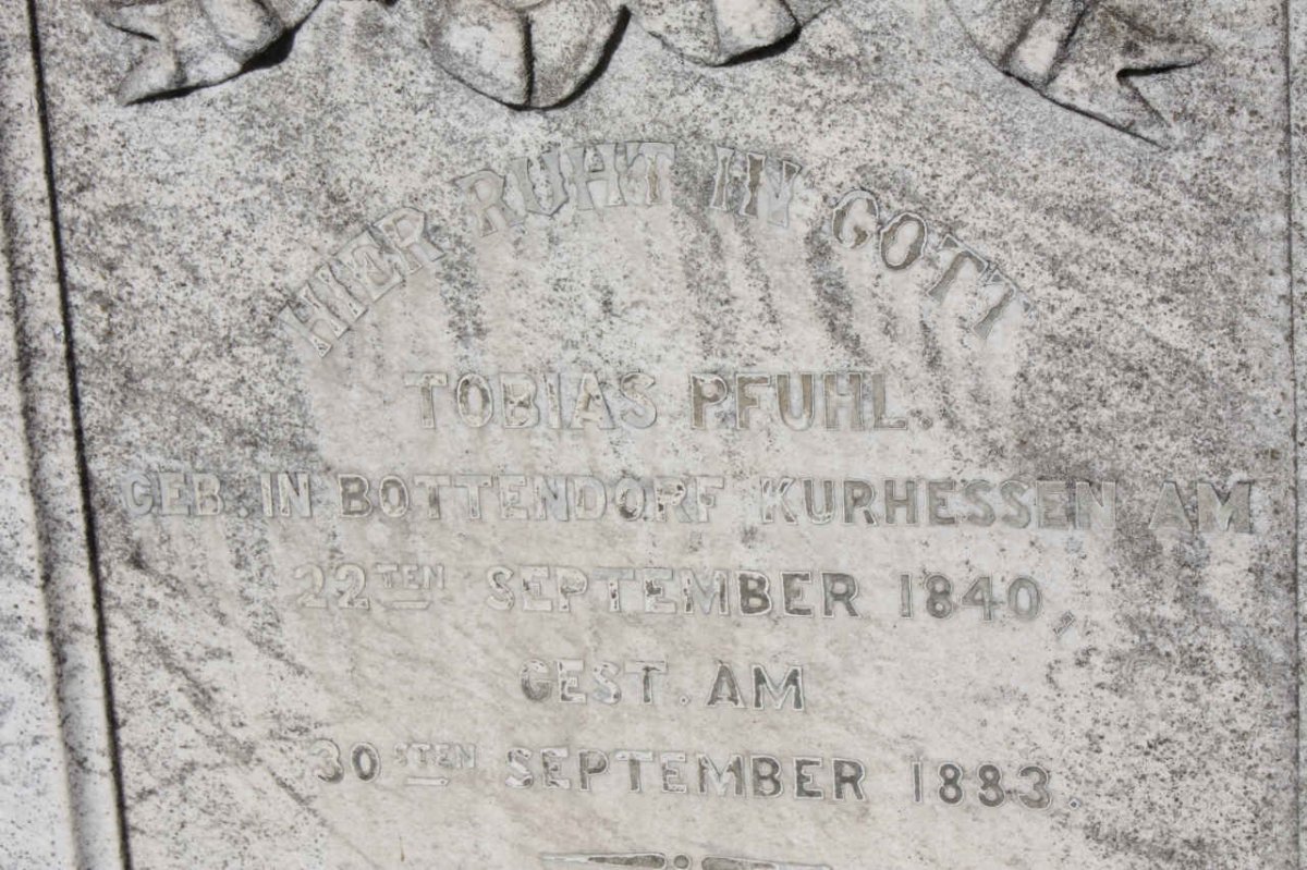 PFUHL Tobias 1840-1883