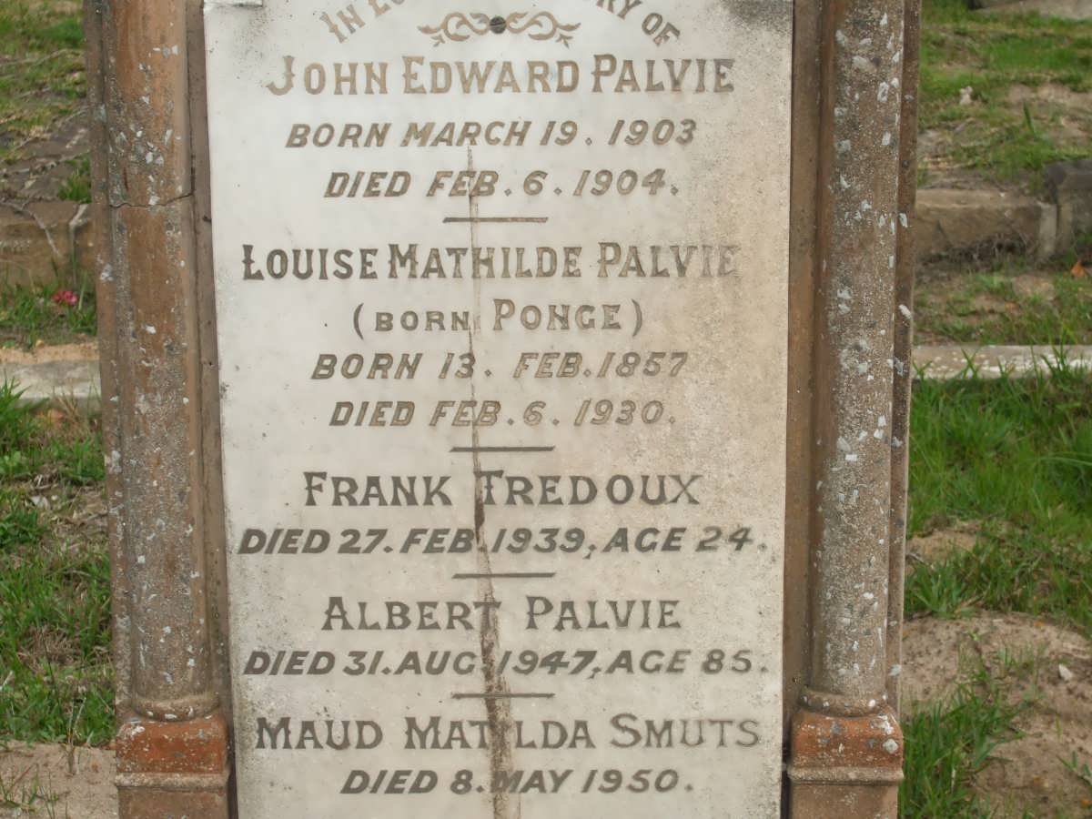 PALVIE :: TREDOUX :: SMUTS