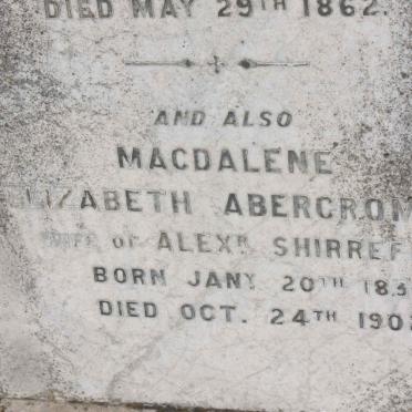 ABERCROMBY Magdalene Elizabeth 1835-1902