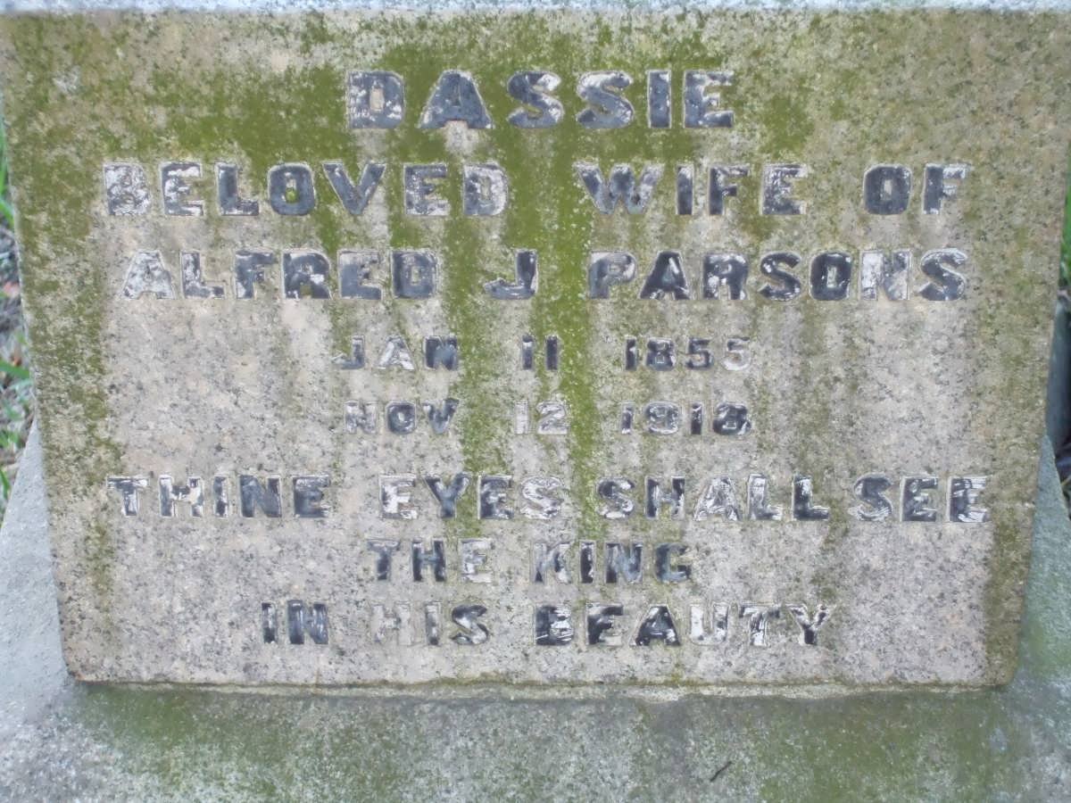 PARSONS Alfred J. 1854-1937