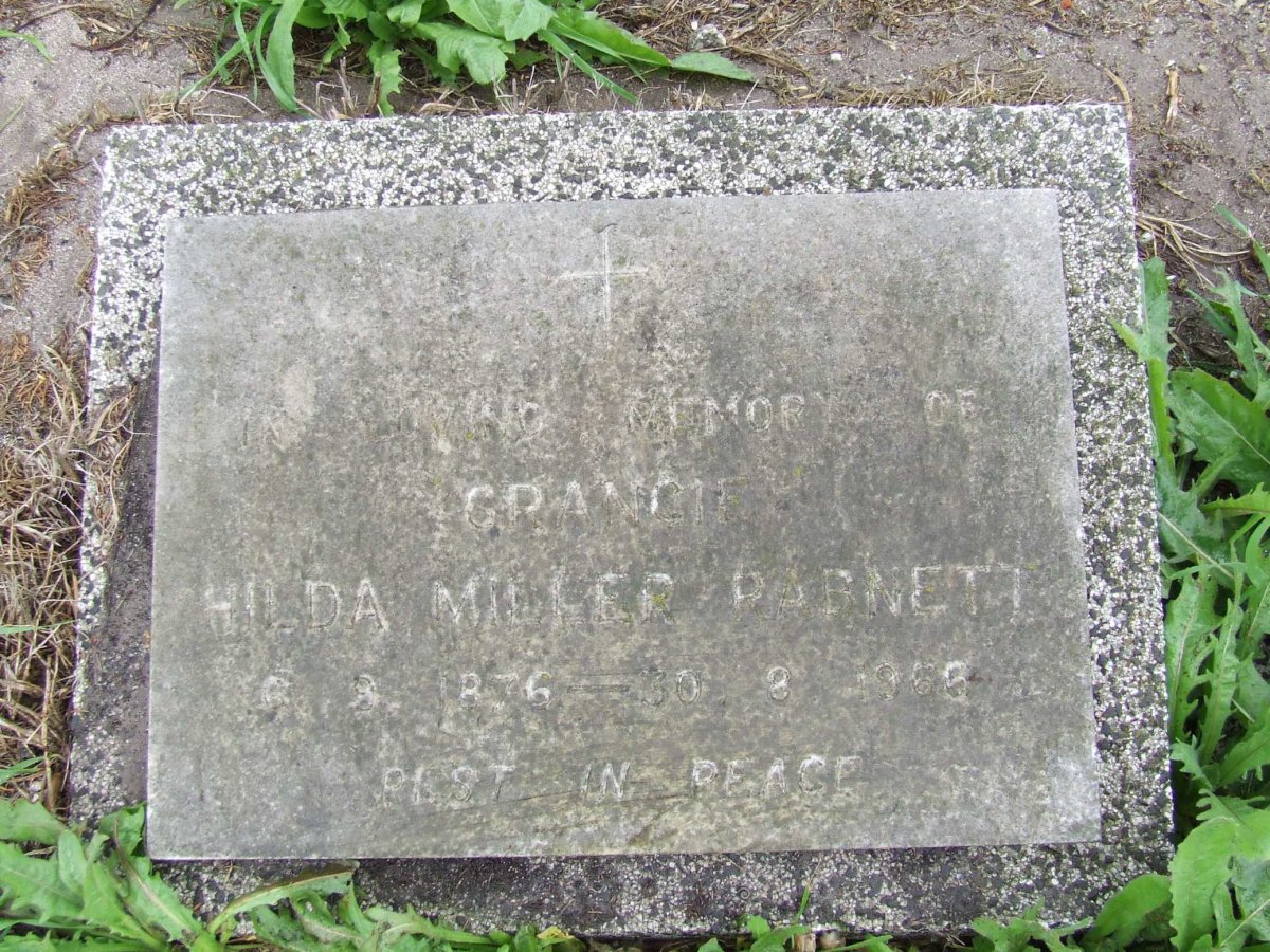 RABNETT Hilda Miller 1876-1966