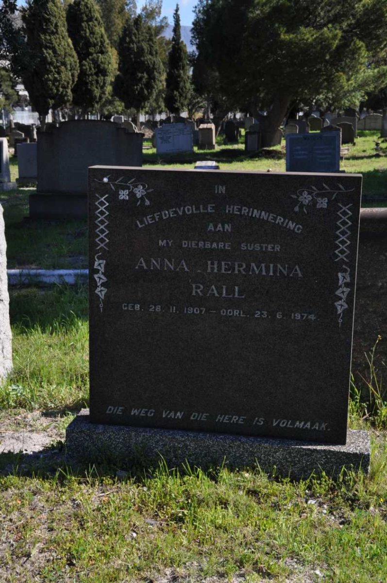 RALL Anna Hermina 1907-1974