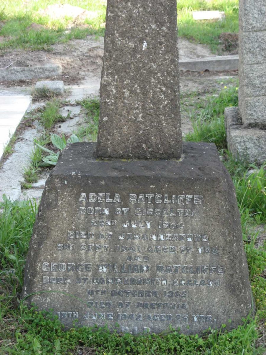 RATCLIFFE George William 186?-1942 &amp; Adela 1864-1941