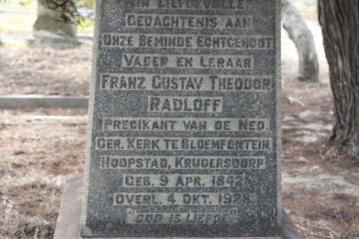 RADLOFF Franz Gustav Theodor 1842-1928