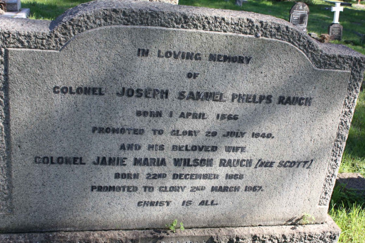 RAUCH Joseph Samuel Phelps 1866-1940 &amp; Janie Maria Wilson SCOTT  1868-1957