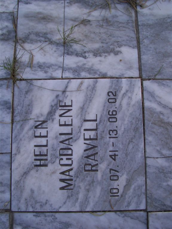 RAVELL Helen Magdalene 1941-2002