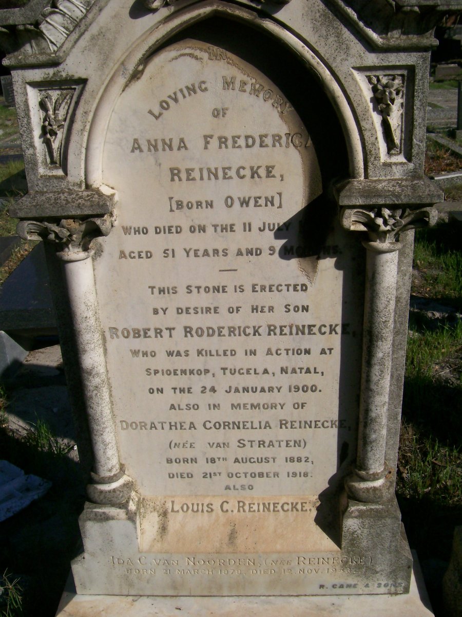 REINECKE :: OWEN :: VAN STRATEN :: VAN NOORDEN