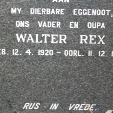 REX Walter 1920-1980