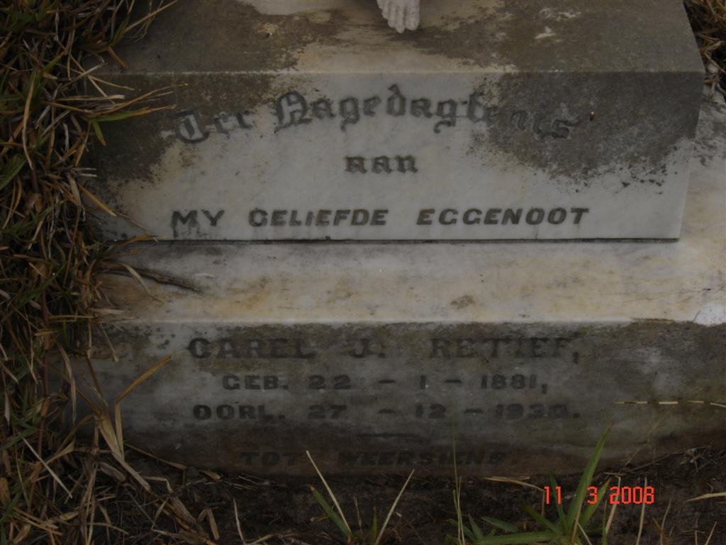 RETIEF Carel J. 1881-1930