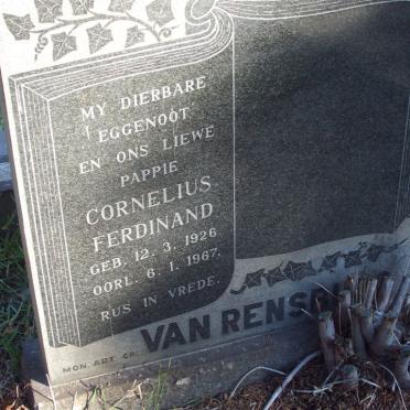 RENSBURG Cornelius Ferdinand, van 1926-1967
