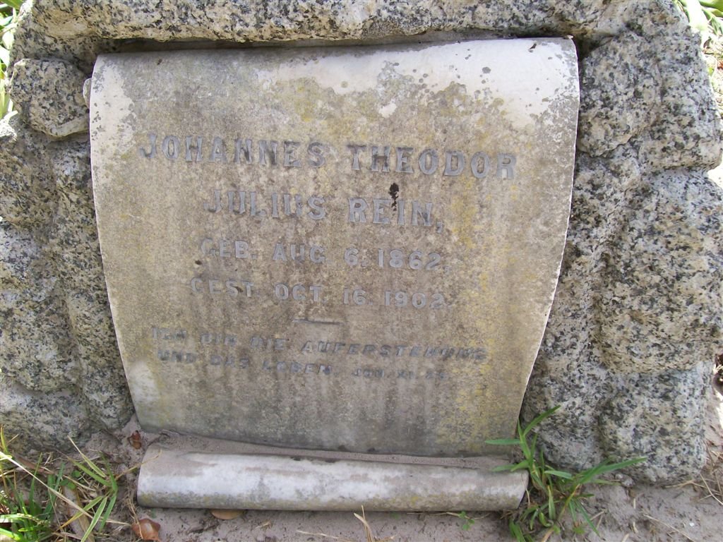 REIN Johannes Theodor Julius 1862-1902