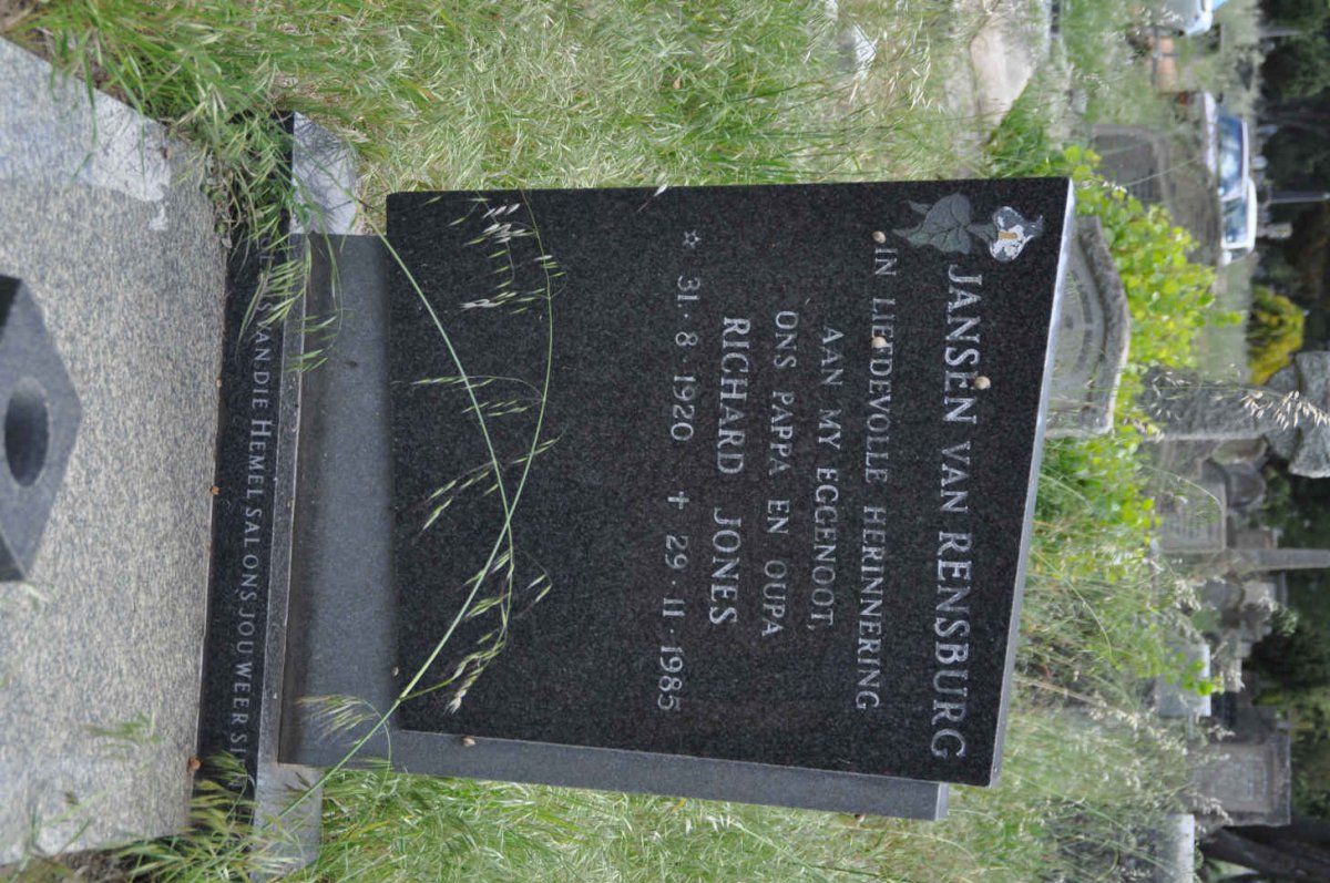 RENSBURG Richard Jones, Jansen van 1920-1985