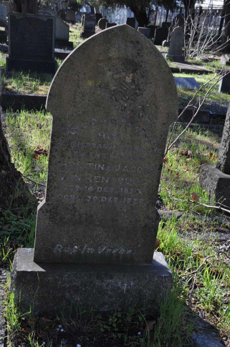 RENSBURG Christina Jacoba, van 189?-1952