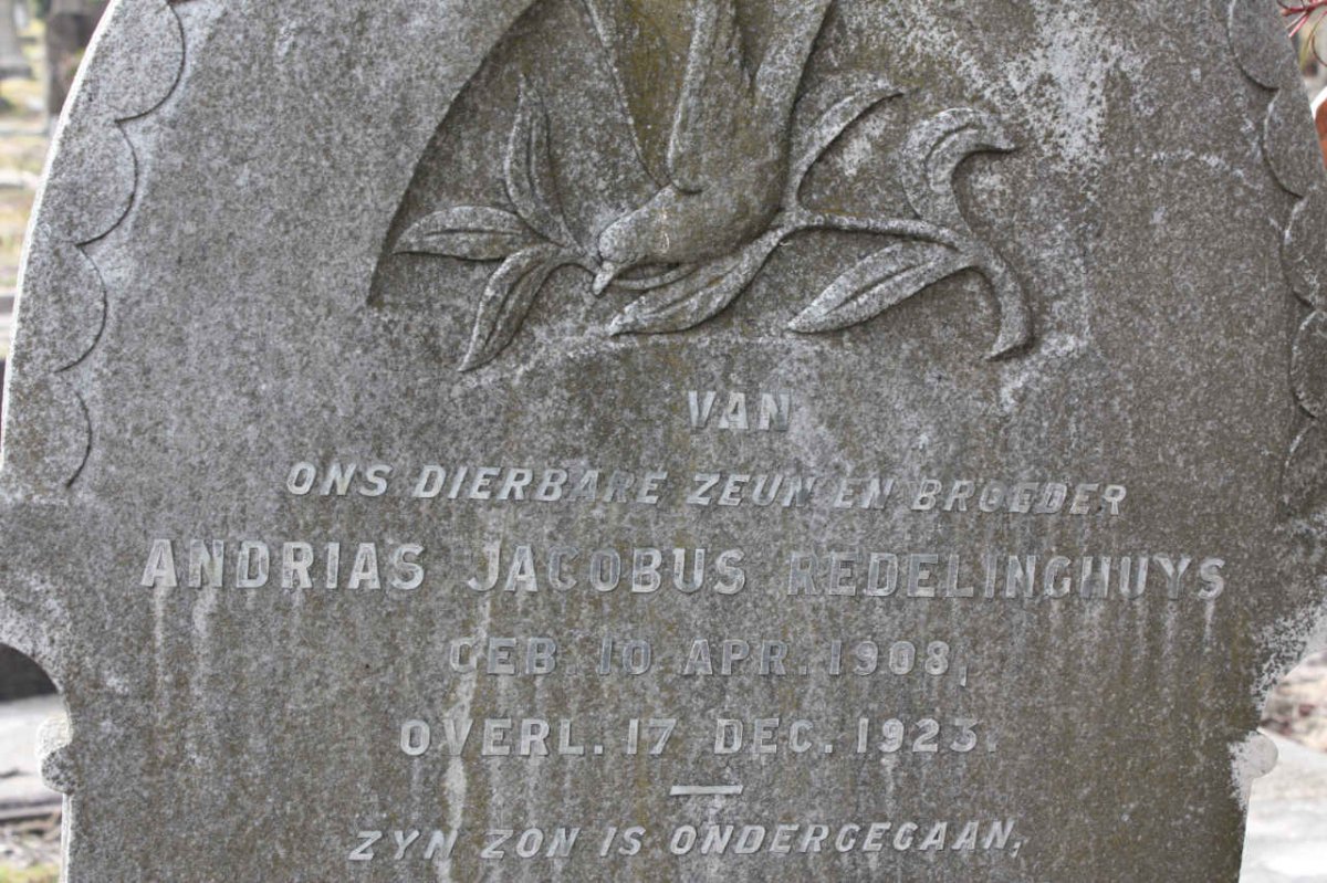 REDELINGHUYS Andrias Jacobus 1908-1923