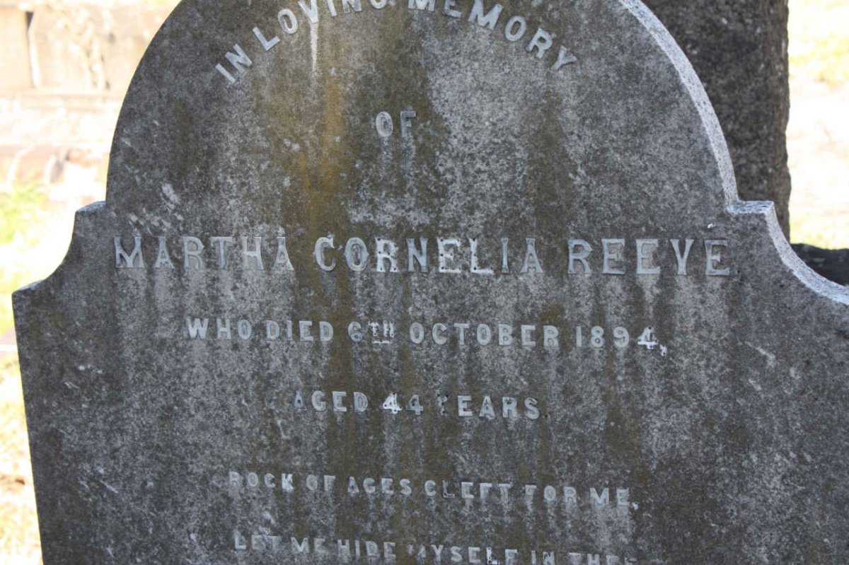 REEVE Martha Cornelia -1894