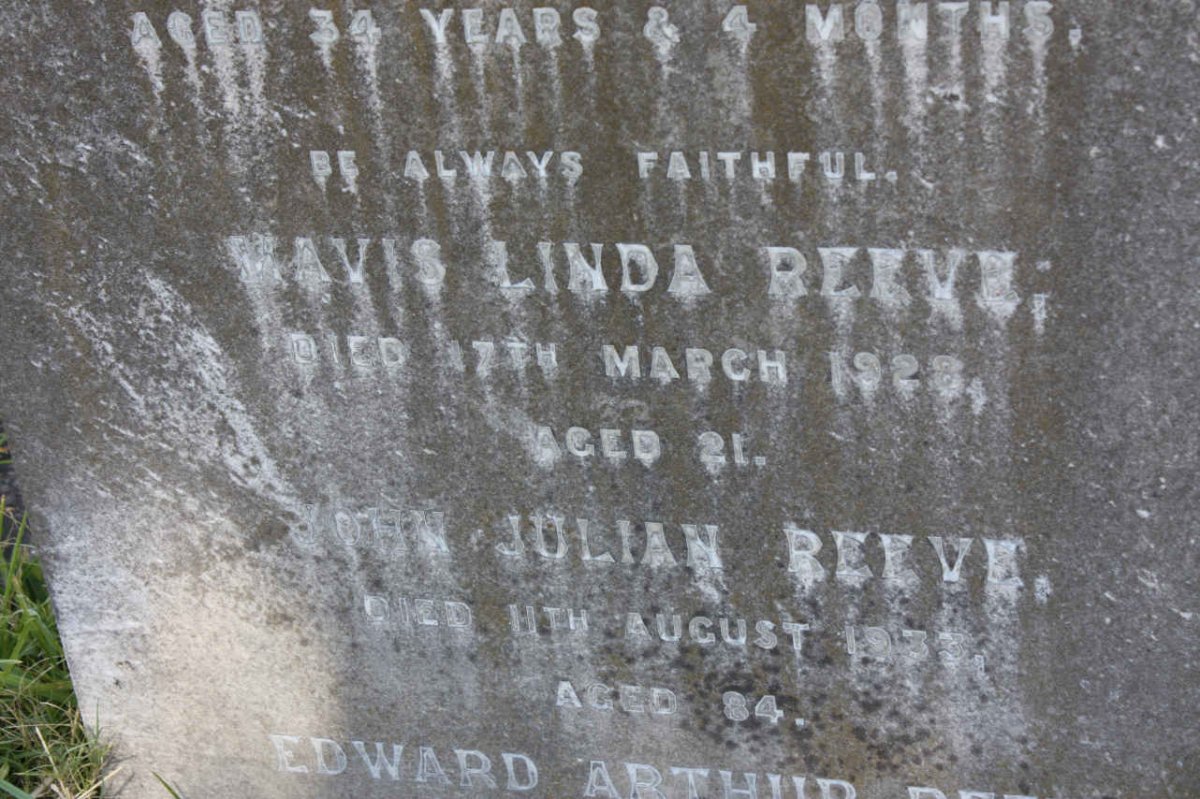 REEVE Mavis Linda -1928 :: REEVE John Julian -1933