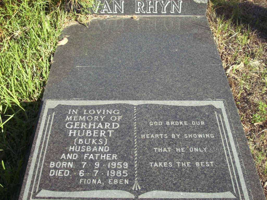 RHYN Gerhard Hubert, van 1959-1985