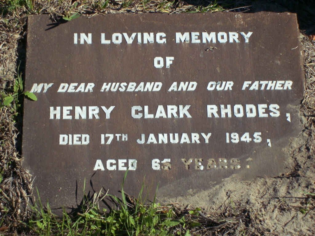 RHODES Henry Clark  -1945 