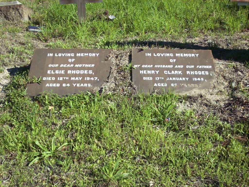 RHODES Henry Clark  -1945 &amp; Elsie -1947 