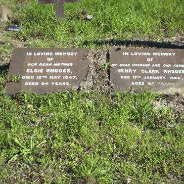 RHODES Henry Clark  -1945 &amp; Elsie -1947 