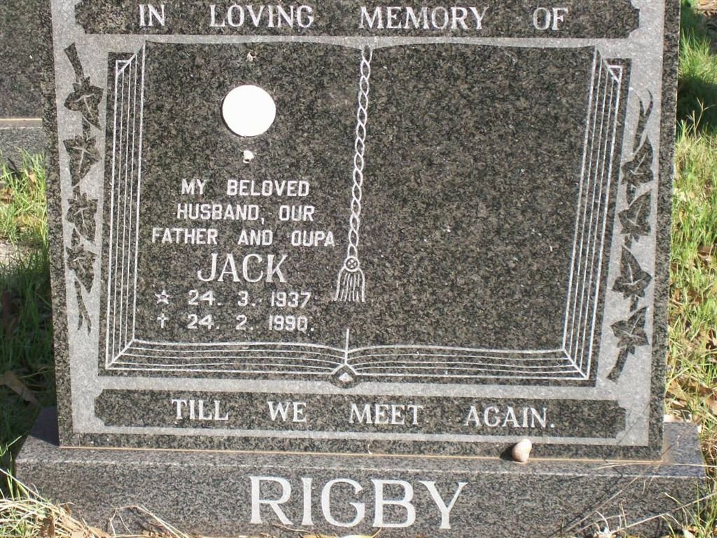 RIGBY Jack 1937-1990
