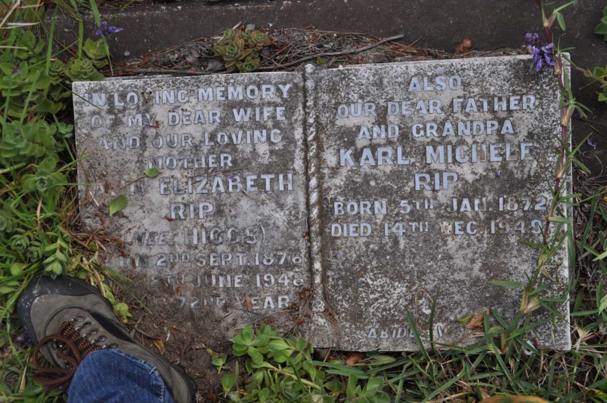 RIP Karl Michele 1872-1949 &amp; Ann Elizabeth HIGGS 1876-1948