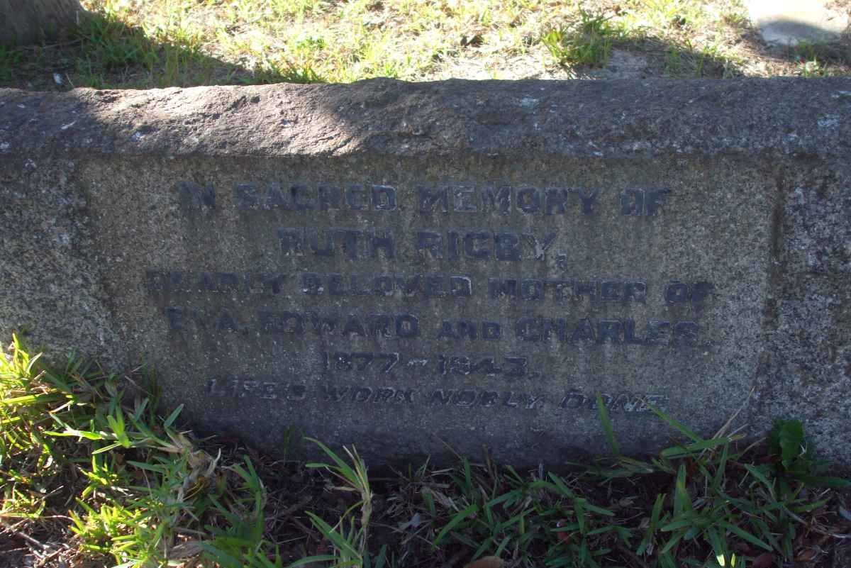 RIGBY Ruth 1877-1943