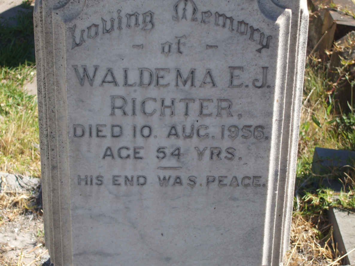 RICHTER Waldema E.J. -1956