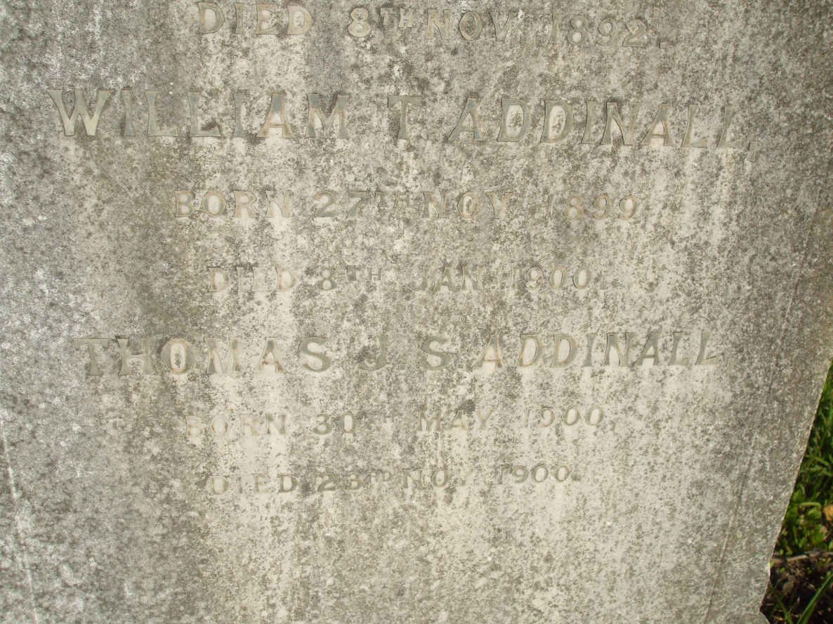RICHTER Johan H. 1827-1892 :: ADDINALL William T. 1899-1900 :: ADDINALL Thomas S.S. 1900-1900