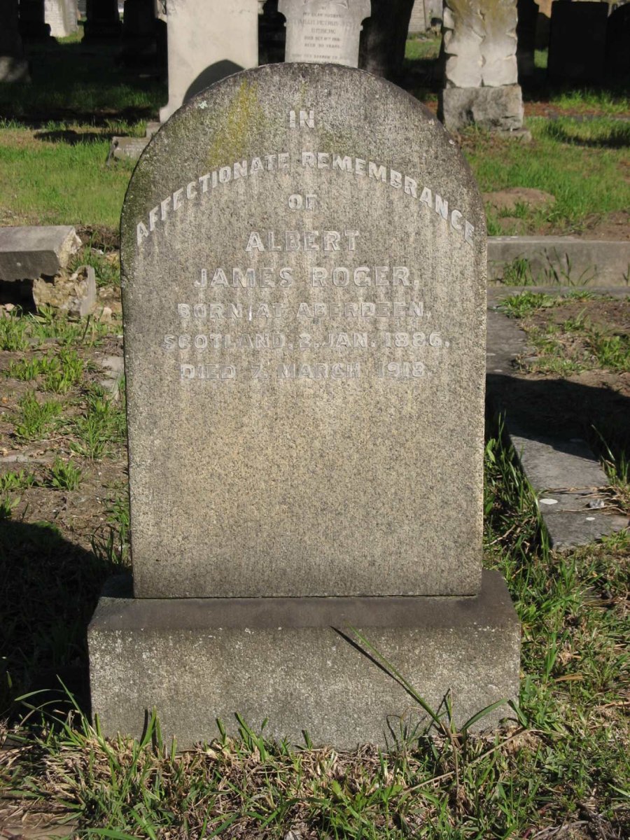 ROGER Albert James 1886-1918