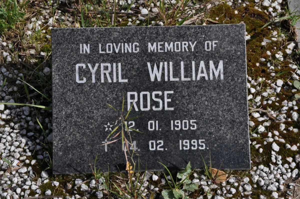 ROSE Cyril William 1905-1995