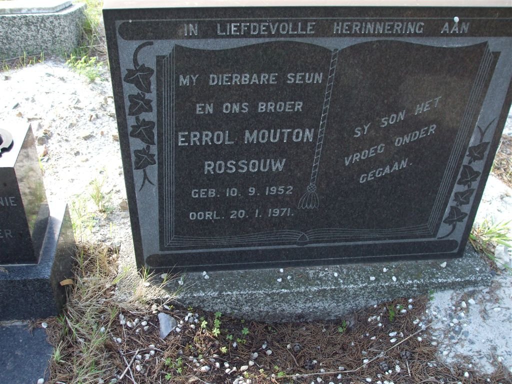 ROSSOUW Errol Mouton 1952-1971