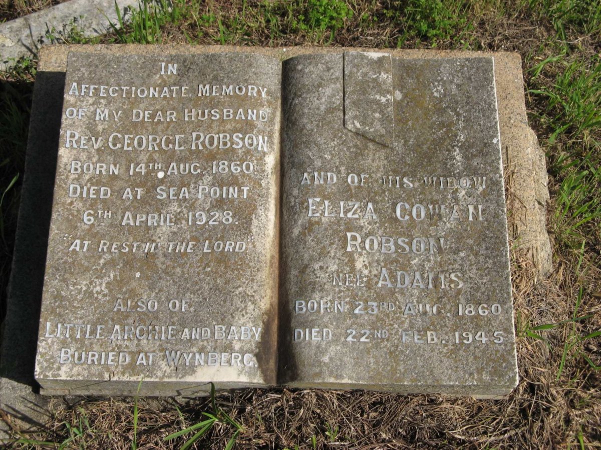 ROBSON George 1860-1928 &amp; Eliza Cowan ADAMS 1860-1945