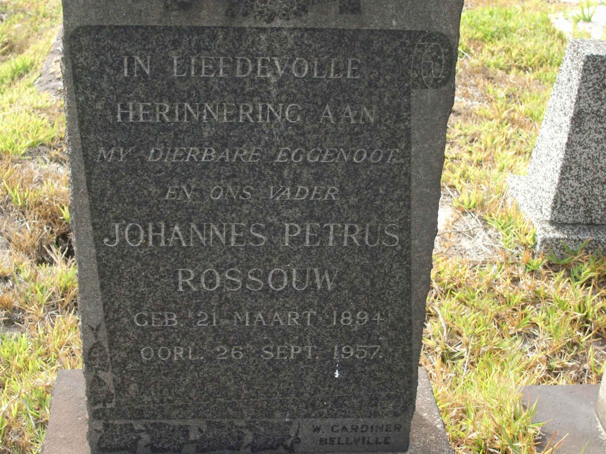 ROSSOUW Johannes Petrus 1894-1957