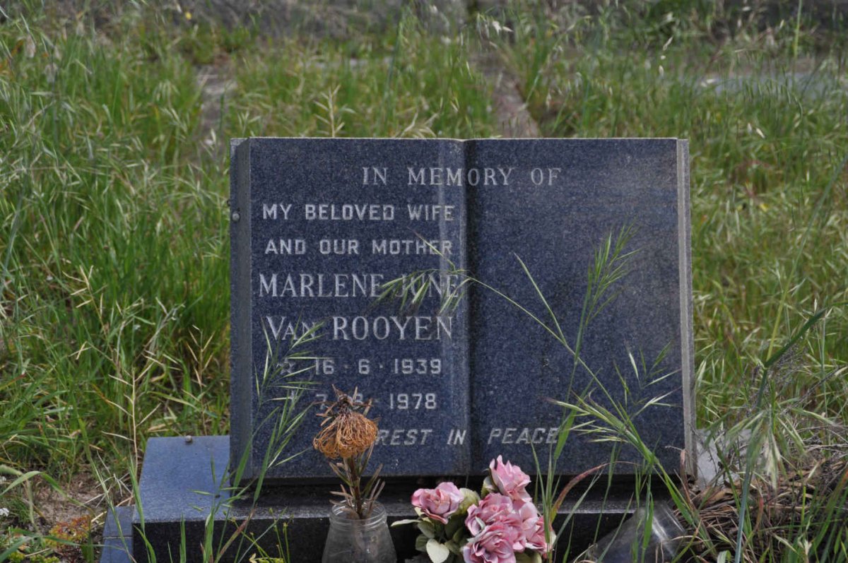 ROOYEN Marlene June, van 1939-1978