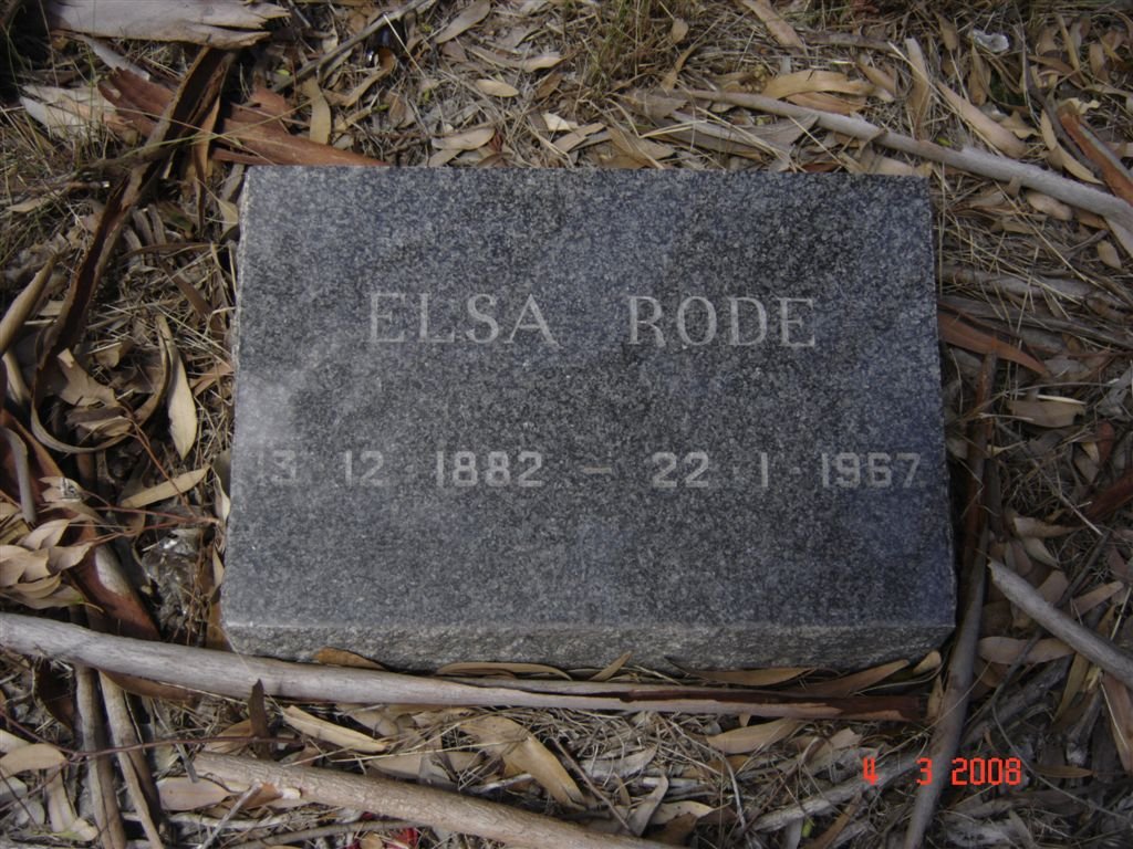 RODE Elsa 1882-1967