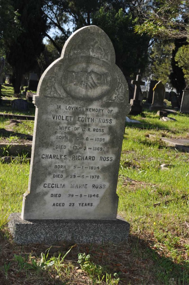 ROSS Charles Richard 1894-1970 &amp; Violet Edith 1899-1969 :: ROSS Cecilia Marie -1946