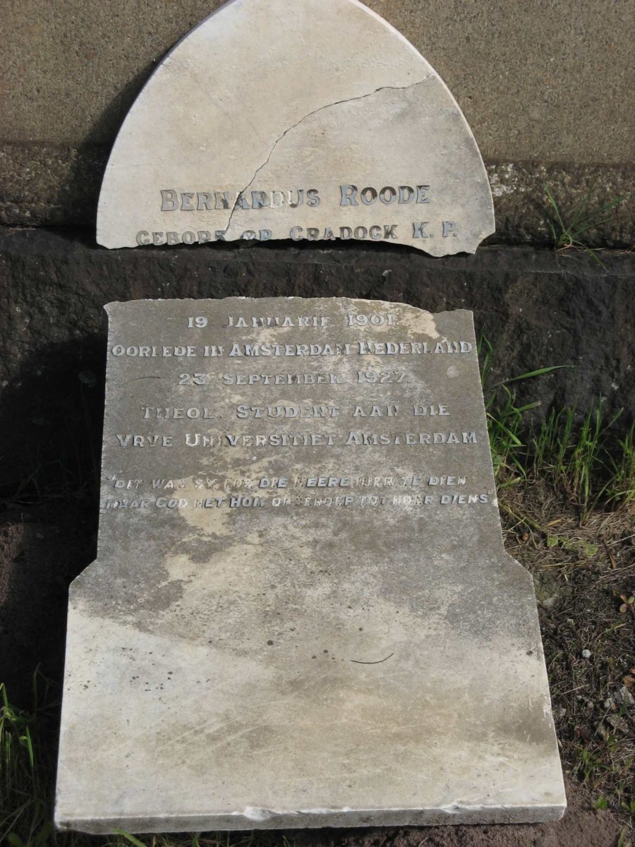 ROODE Bernardus 1901-1927