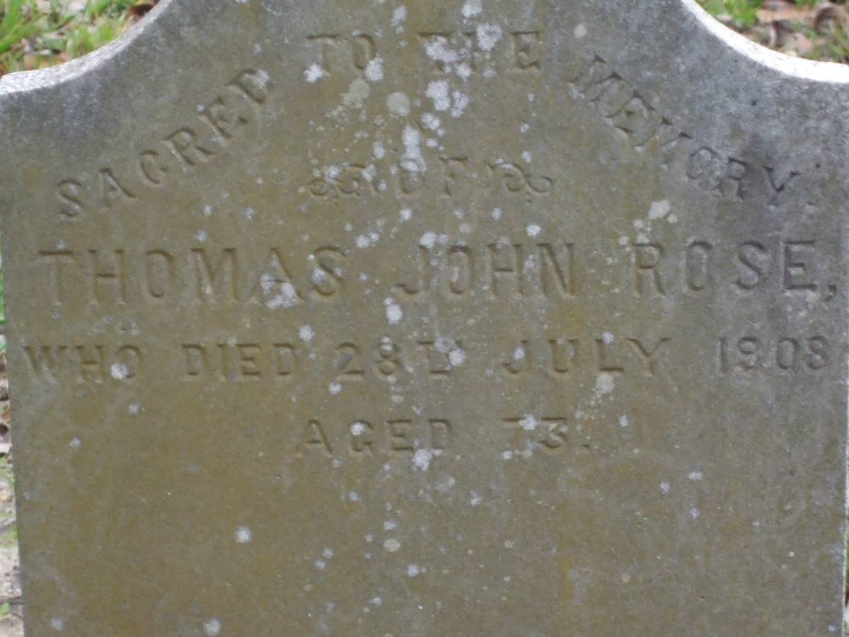 ROSE Thomas John -1908