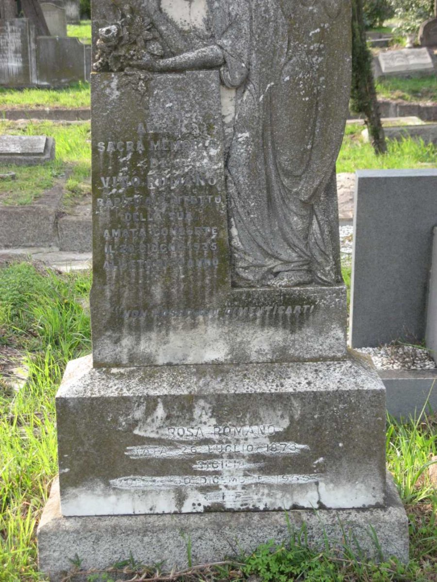 ROMANO Vito -1935 &amp; Rosa 1873-1955