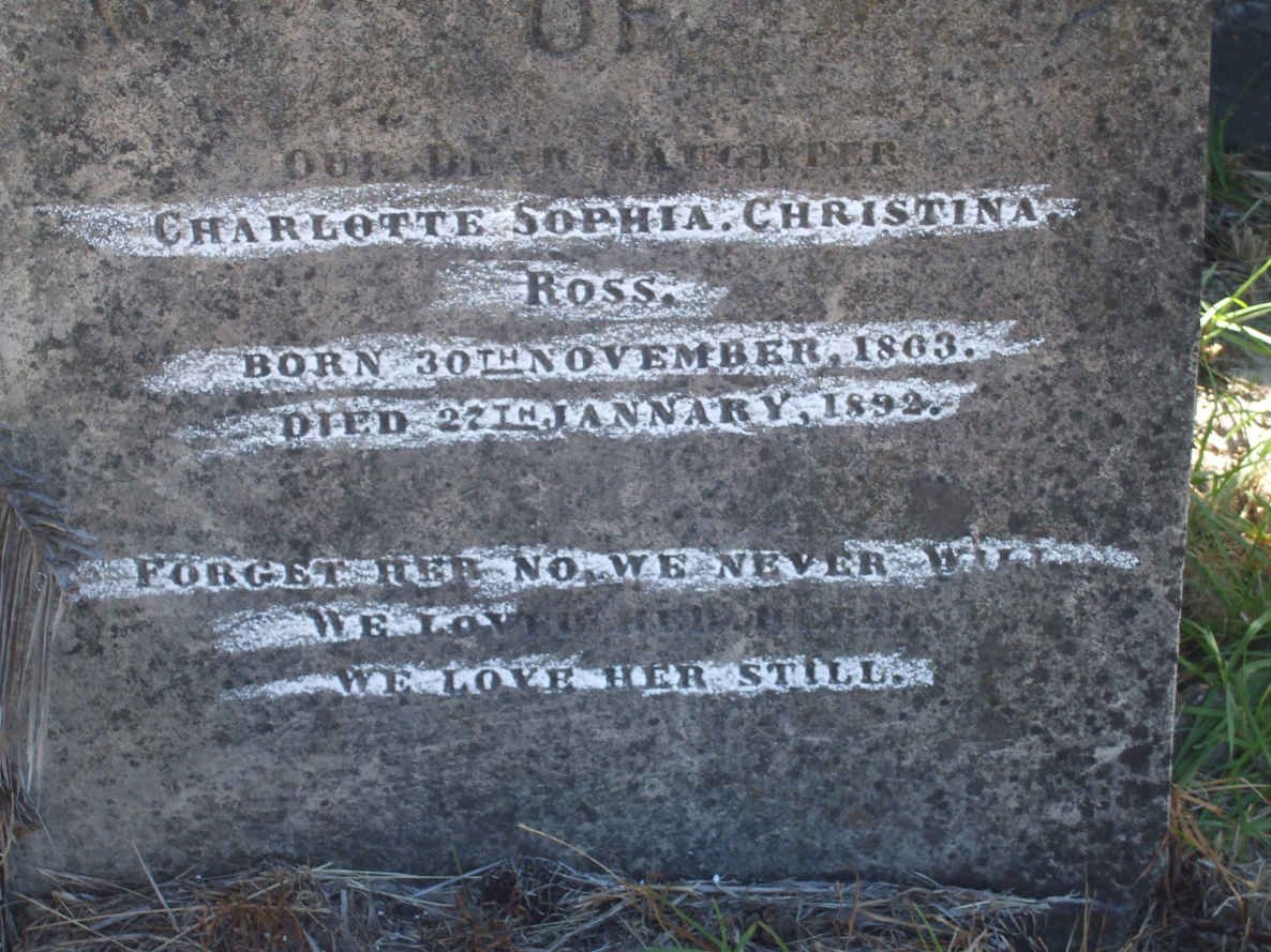 ROSS Charlotte Sophia 1803-1892