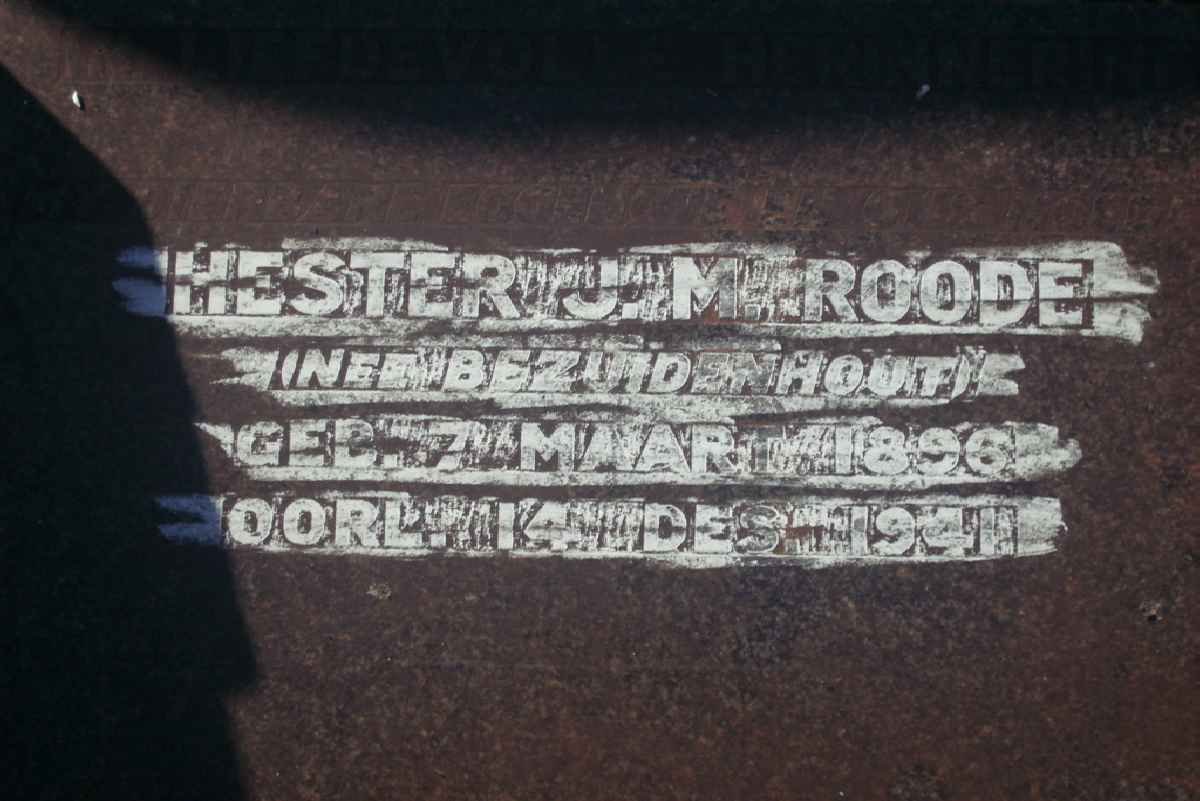 ROODE Hester J. nee BEZUIDENHOUT 1896-1941