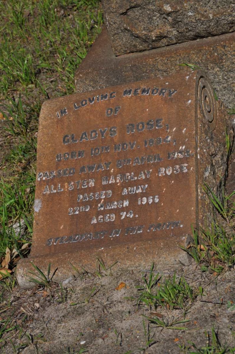 ROSE Allister Barclay -1966 :: ROSE Gladys 1894-195?