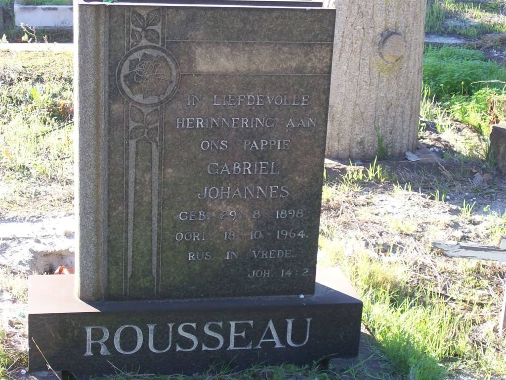 ROUSSEAU Gabriel Johannes 1898-1964