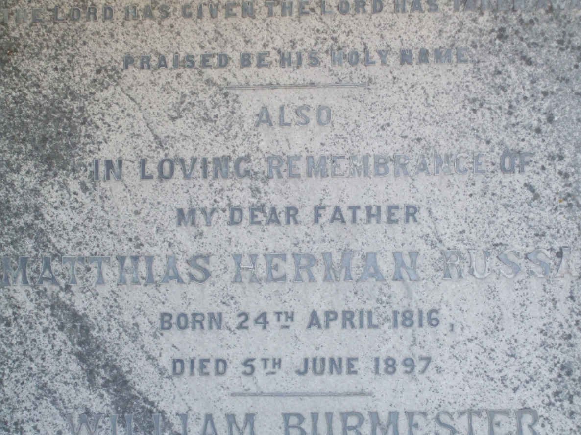 RUSSA Matthias Herman 1816-1897