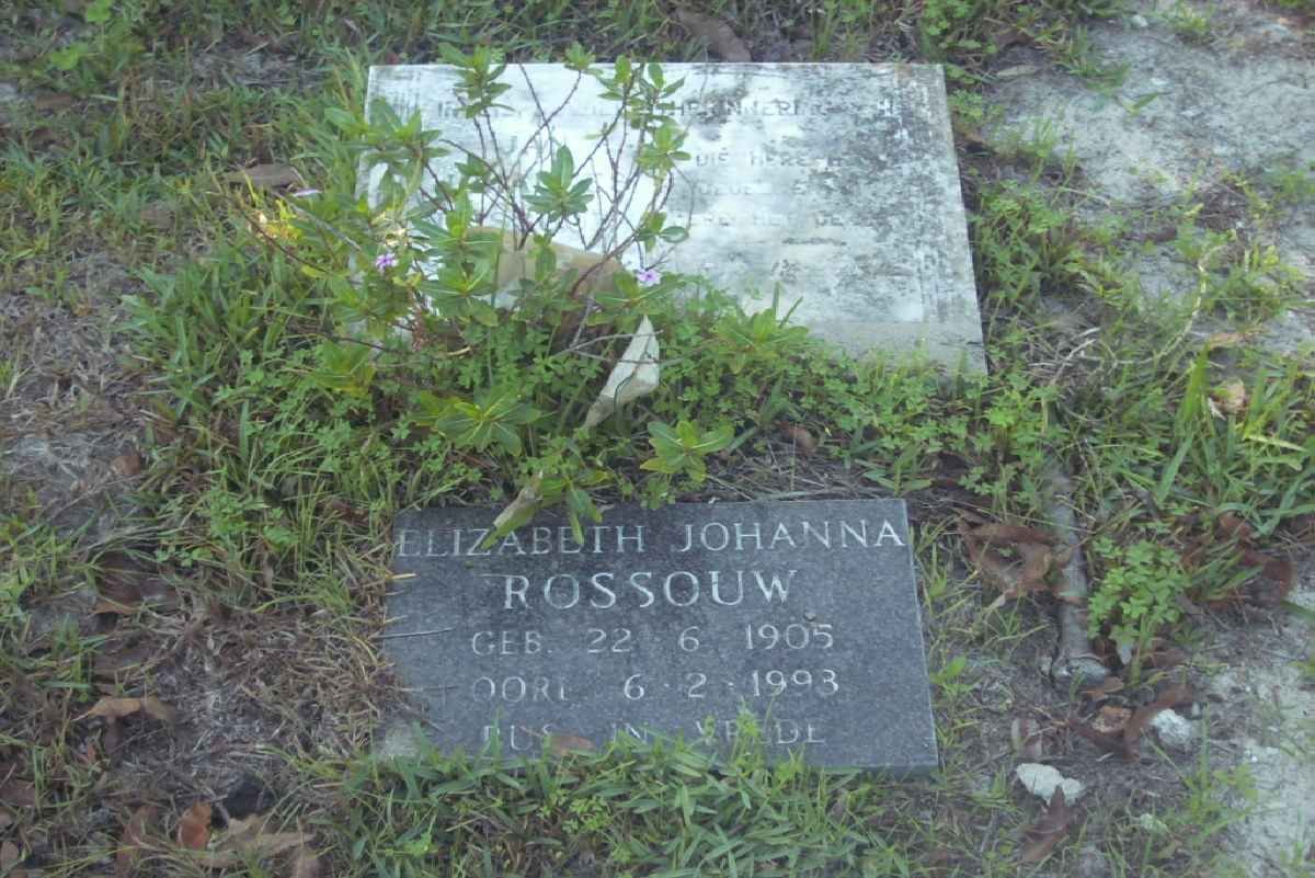 ROSSOUW Jan Johannes 1904-1983 &amp; Elizabeth Johanna 1905-1993