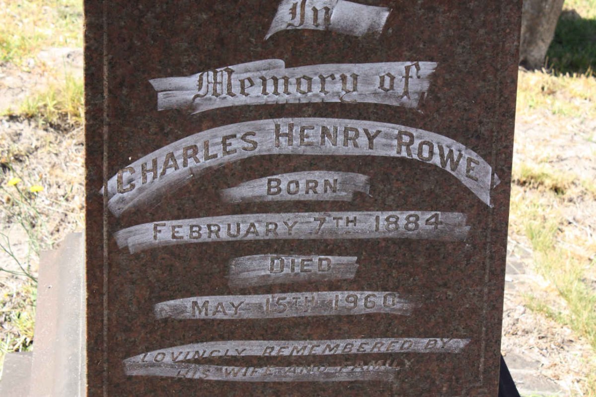 ROWE Charles Henry 1884-1960